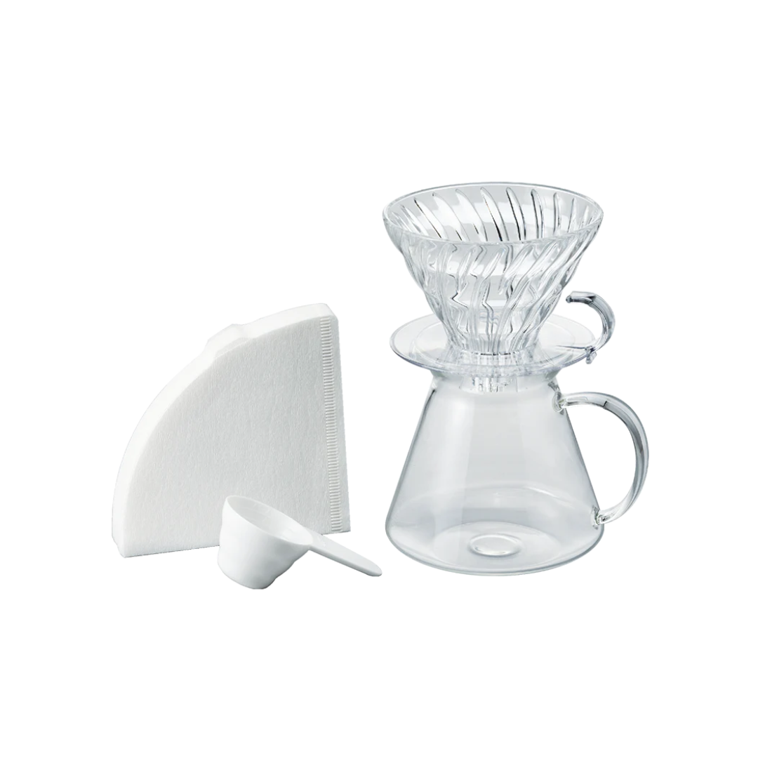 V60 Glass Dripper & Server Set