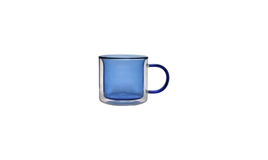 Tasse à thé double paroi Liv bleu set/2 0.27L