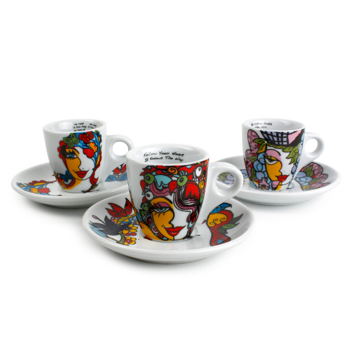 Soucoupe pour tasse à moka 4 pièces Dressed en plein air Soucoupe pour tasse à moka 4 pièces Dressed en plein air