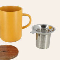 Tasse à thé avec filtre - kaki