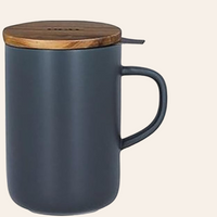 Tasse à thé avec filtre - kaki